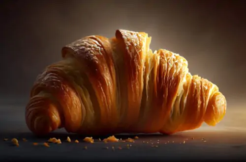 Foto de un croissant o cruasán
