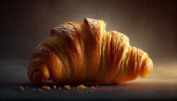 Foto de un croissant o cruasán