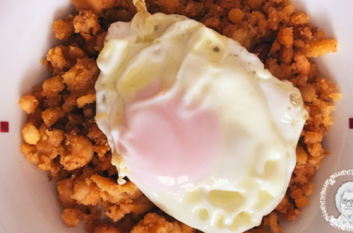 Migas de mi abuela con huevo frito